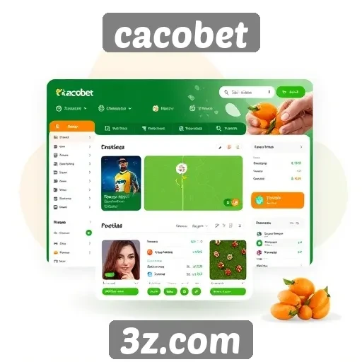 Interface do usuário do Cacobet é intuitiva